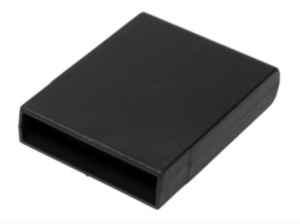 Obudowa dwuczęściowa pełna 68x19x90 czarna Cartridge - polistyren (PS)