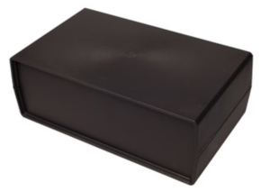 Obudowa z panelami bocznymi 250x90x148-czarna-pełna-PS