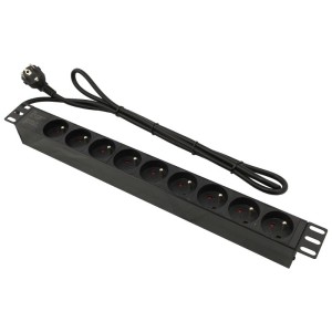 Listwa zasilająca Rack 19"   - 9 gniazd 230V - 1.8m