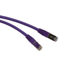 PATCHCORD F/UTP KAT.6 0.25m FIOLETOWY