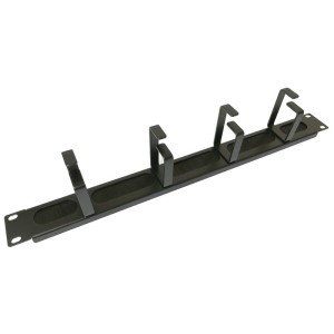 Organizer kabli 19" 1U szczorkowy, czarny