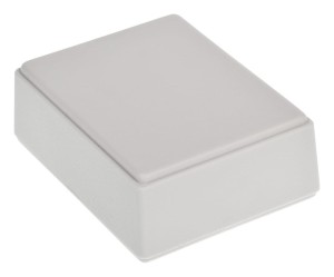 Obudowa z mocowaniem do montażu na ścianę 59x28x76-jasna-pełna-z uszami ABS