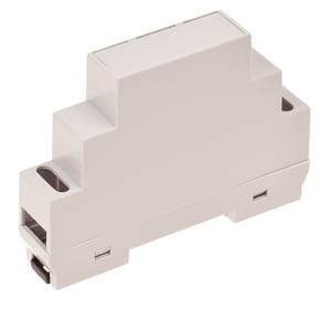 Obudowa modułowa na szynę DIN  90x65x18-jasna-pełna-modułowa na szynę DIN-ABS V0