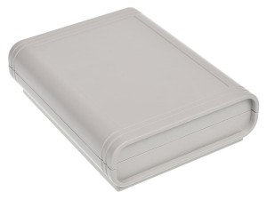 Obudowa z okienkiem pod wyświetlacz 100x36x130-jasna-pełna-ABS